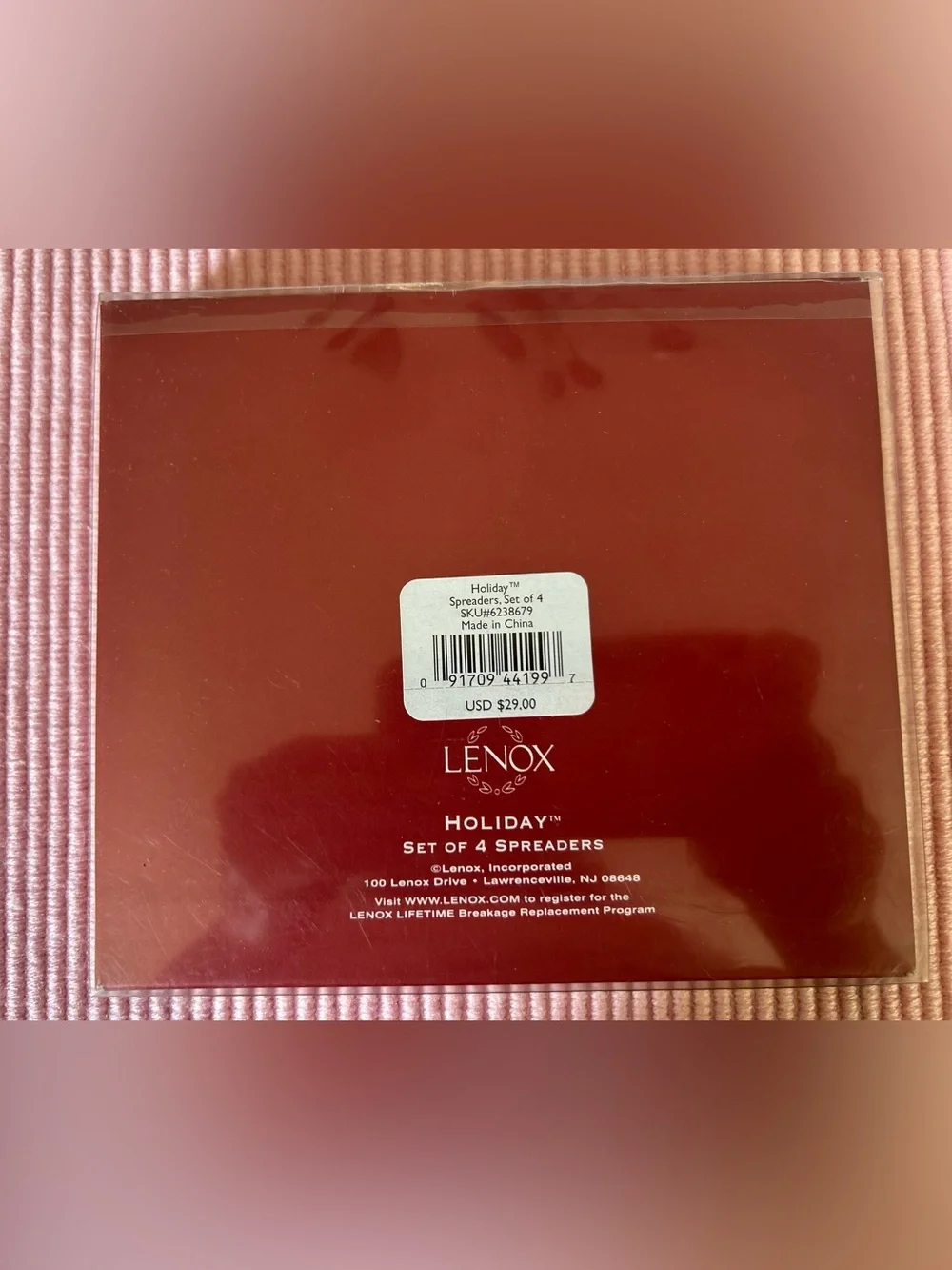 Lenox design leaf butter